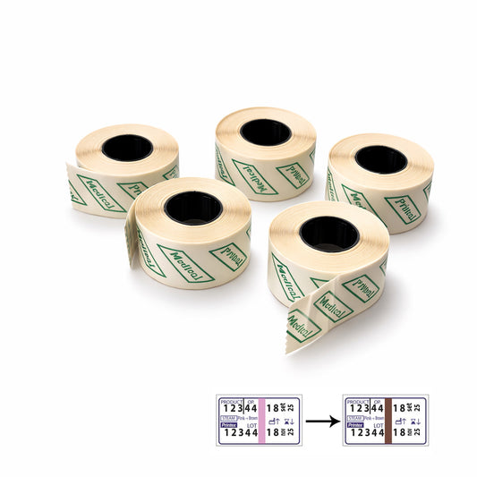 Medical MD20 sterilisatielabels – 5 rollen etiketten