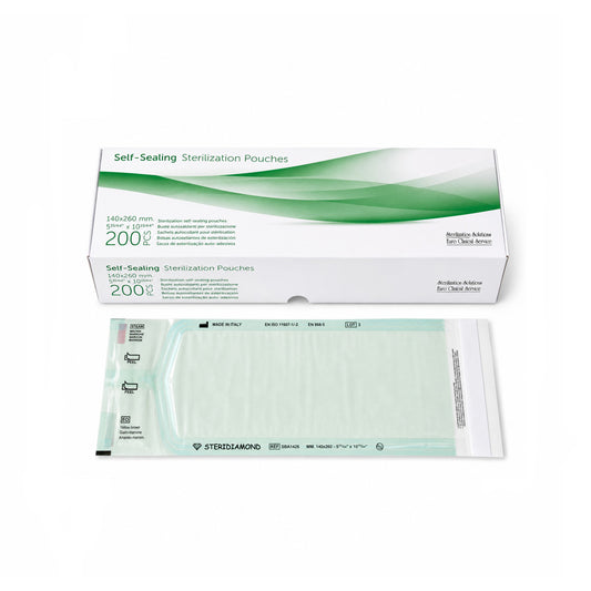 Self-seal sterilisatiezakjes 140x260MM (200 stuks)
